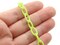 15.75 Inch Neon Green Plastic Oval Chain - 40cm chain - 13x8mm links